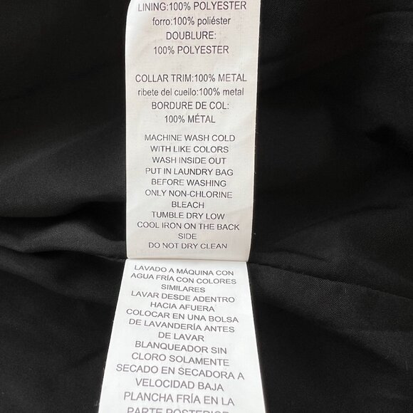 Michael Kors black faux leather jacket size M - Picture 7 of 9